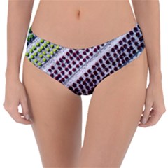 Field Agriculture Farm Stripes Diagonal Pattern Reversible Classic Bikini Bottoms