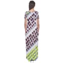 Field Agriculture Farm Stripes Diagonal Pattern Short Sleeve Maxi Dress View2