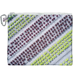 Field Agriculture Farm Stripes Diagonal Pattern Canvas Cosmetic Bag (xxxl)