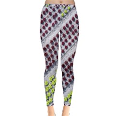 Field Agriculture Farm Stripes Diagonal Pattern Inside Out Leggings