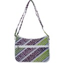 Field Agriculture Farm Stripes Diagonal Pattern Zip Up Shoulder Bag View3