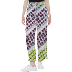 Field Agriculture Farm Stripes Diagonal Pattern Women s Pants 