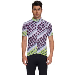 Field Agriculture Farm Stripes Diagonal Pattern Men s Short Sleeve Cycling Jersey