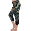 Tropical Leaf Leaves Foliage Monstera Nature Capri Winter Leggings  View2