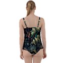 Tropical Leaf Leaves Foliage Monstera Nature Twist Front Tankini Set View2