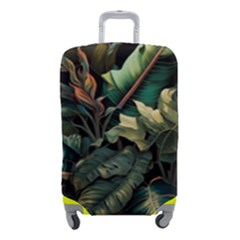 Tropical Leaf Leaves Foliage Monstera Nature Luggage Cover (small) by Jancukart