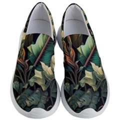 Tropical Leaf Leaves Foliage Monstera Nature Women s Lightweight Slip Ons