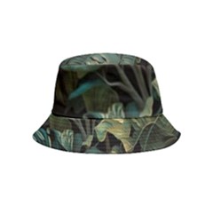 Tropical Leaf Leaves Foliage Monstera Nature Bucket Hat (kids) by Jancukart