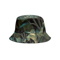 Tropical Leaf Leaves Foliage Monstera Nature Inside Out Bucket Hat (kids) by Jancukart