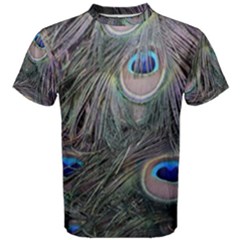 Peacock Feathers Peacock Bird Feathers Men s Cotton Tee