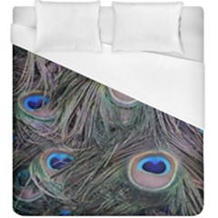 Peacock Feathers Peacock Bird Feathers Duvet Cover (king Size) by Jancukart