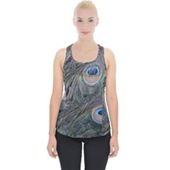 Peacock Feathers Peacock Bird Feathers Piece Up Tank Top