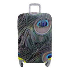 Peacock Feathers Peacock Bird Feathers Luggage Cover (small) by Jancukart