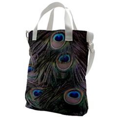 Peacock Feathers Peacock Bird Feathers Canvas Messenger Bag