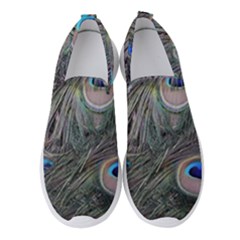 Peacock Feathers Peacock Bird Feathers Women s Slip On Sneakers