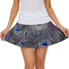 Peacock Feathers Peacock Bird Feathers Women s Skort