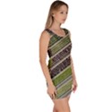 Field Agriculture Farm Stripes Diagonal Bodycon Dress View3