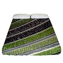 Field Agriculture Farm Stripes Diagonal Fitted Sheet (king Size)