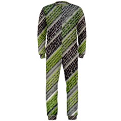 Field Agriculture Farm Stripes Diagonal Onepiece Jumpsuit (men) by Jancukart