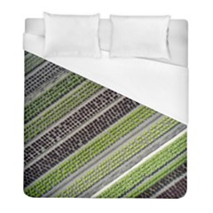 Field Agriculture Farm Stripes Diagonal Duvet Cover (full/ Double Size) by Jancukart