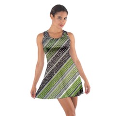 Field Agriculture Farm Stripes Diagonal Cotton Racerback Dress