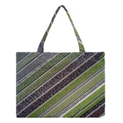 Field Agriculture Farm Stripes Diagonal Medium Tote Bag