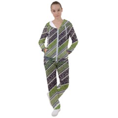 Field Agriculture Farm Stripes Diagonal Women s Tracksuit by Jancukart