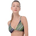 Field Agriculture Farm Stripes Diagonal Knot Up Bikini Top View1