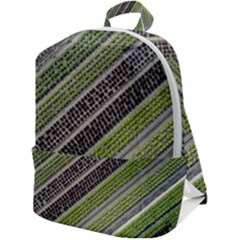 Field Agriculture Farm Stripes Diagonal Zip Up Backpack by Jancukart