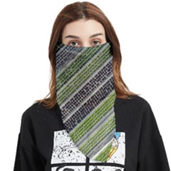 Field Agriculture Farm Stripes Diagonal Face Covering Bandana (triangle) by Jancukart