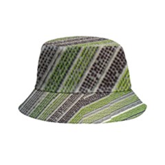 Field Agriculture Farm Stripes Diagonal Inside Out Bucket Hat by Jancukart