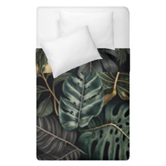 Tropical Leaves Foliage Monstera Nature Home Duvet Cover Double Side (Single Size)