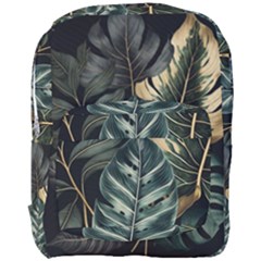 Tropical Leaves Foliage Monstera Nature Home Full Print Backpack