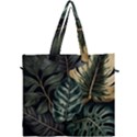 Tropical Leaves Foliage Monstera Nature Home Canvas Travel Bag View1