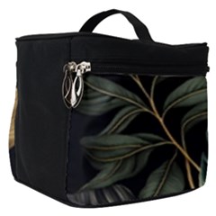 Tropical Leaves Foliage Monstera Nature Home Make Up Travel Bag (Small)