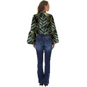 Tropical Leaves Foliage Monstera Nature Home Boho Long Bell Sleeve Top View4