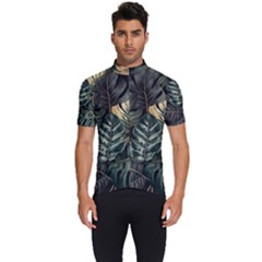 Tropical Leaves Foliage Monstera Nature Home Men s Short Sleeve Cycling Jersey