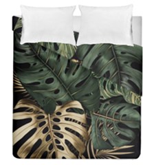 Tropical Leaves Foliage Monstera Nature Home Art Duvet Cover Double Side (queen Size)