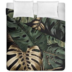 Tropical Leaves Foliage Monstera Nature Home Art Duvet Cover Double Side (california King Size)