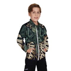 Tropical Leaves Foliage Monstera Nature Home Art Kids  Windbreaker