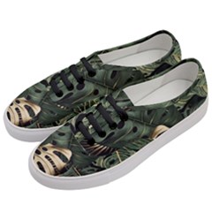 Tropical Leaves Foliage Monstera Nature Home Art Women s Classic Low Top Sneakers