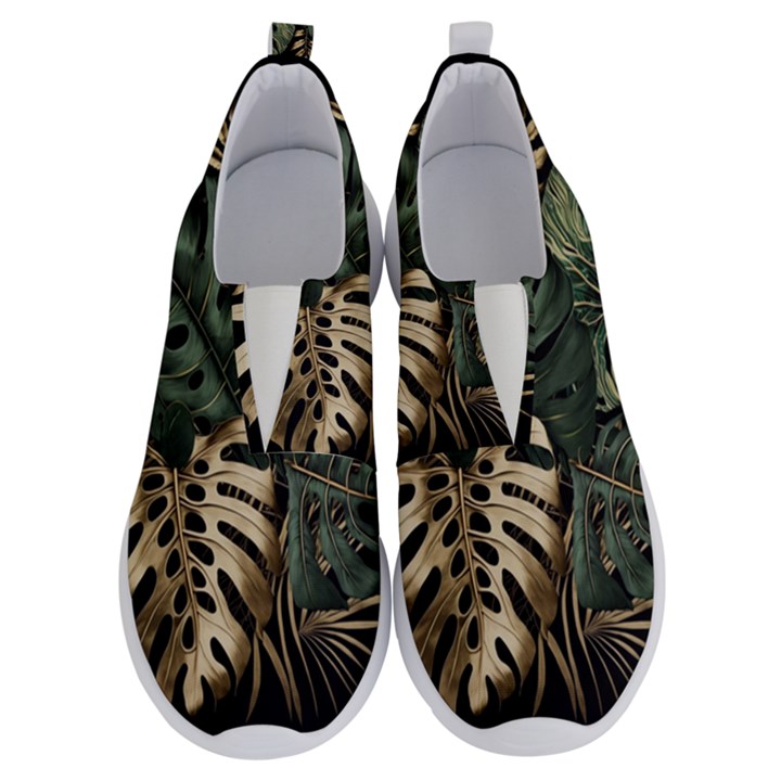 Tropical Leaves Foliage Monstera Nature Home Art No Lace Lightweight Shoes