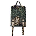 Tropical Leaves Foliage Monstera Nature Home Art Buckle Everyday Backpack View3