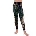 Tropical Leaves Foliage Monstera Nature Home Art Kids  Lightweight Velour Leggings View1