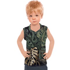 Tropical Leaves Foliage Monstera Nature Home Art Kids  Sport Tank Top