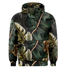 Tropical Leaves Foliage Monstera Nature Home Pattern Men s Core Hoodie