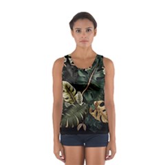 Tropical Leaves Foliage Monstera Nature Home Pattern Sport Tank Top 