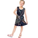 Tropical Leaves Foliage Monstera Nature Home Pattern Kids  Tunic Dress View1