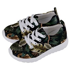 Tropical Leaves Foliage Monstera Nature Home Pattern Kids  Lightweight Sports Shoes