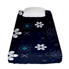 Flowers Pattern Pattern Flower Texture Fitted Sheet (single Size)